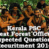 Kerala PSC - Expected Questions for Beat Forest Officer 2016 - 28