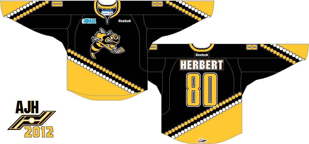 OHL Sarnia Sting uniform concept : r/hockey