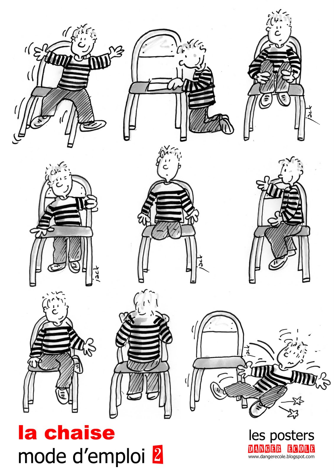 danger école chaise