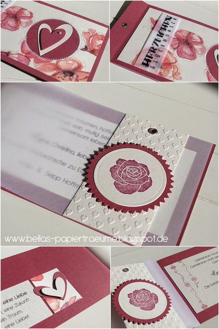 Bellas Papierträume: Rosen zur Hochzeit - Hochzeit °16 Bellas Papierträume: Rosen zur Hochzeit - Hochzeit °16