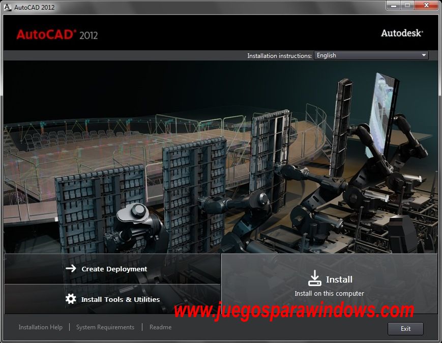 Como instalar autocad 2012 64 bits