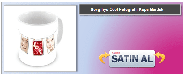 Sevgiliye Özel Fotoğraflı Kupa Bardak