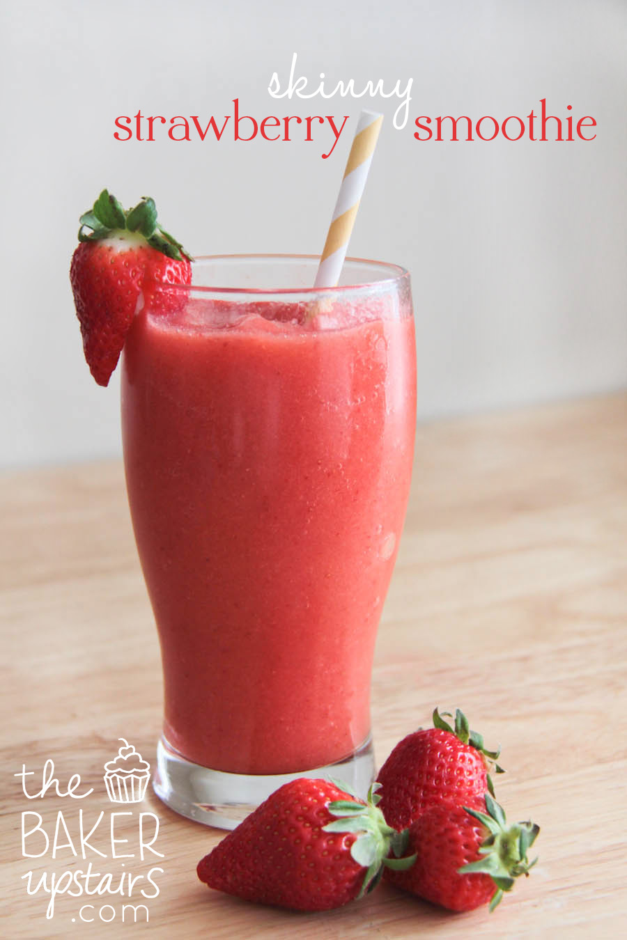 The Baker Upstairs Skinny Strawberry Smoothie
