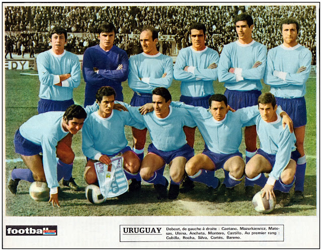 Formación de Uruguay ante Chile, Clasificatorias México 1970, 10 de agosto de 1969