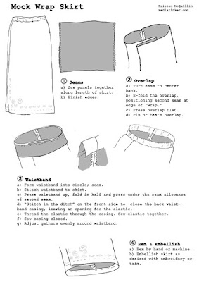 Wrap Around Skirts • The Crafty Mummy