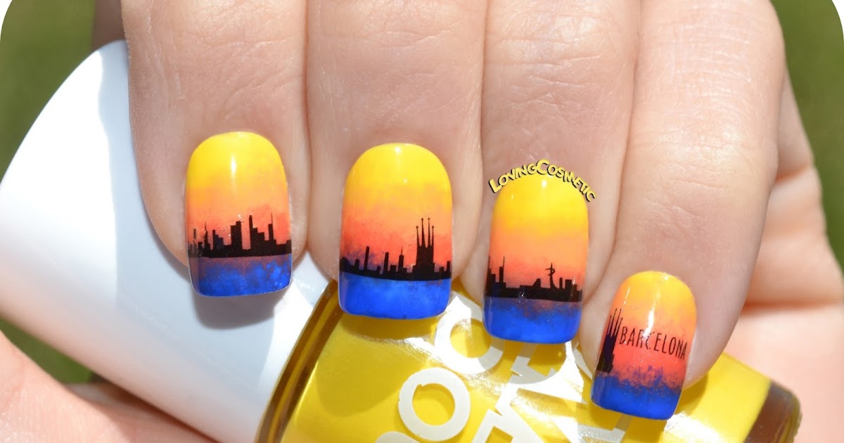 Nail Art Barcelona City Nails LovingCosmetic