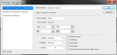 photoshop cs6 : character style option