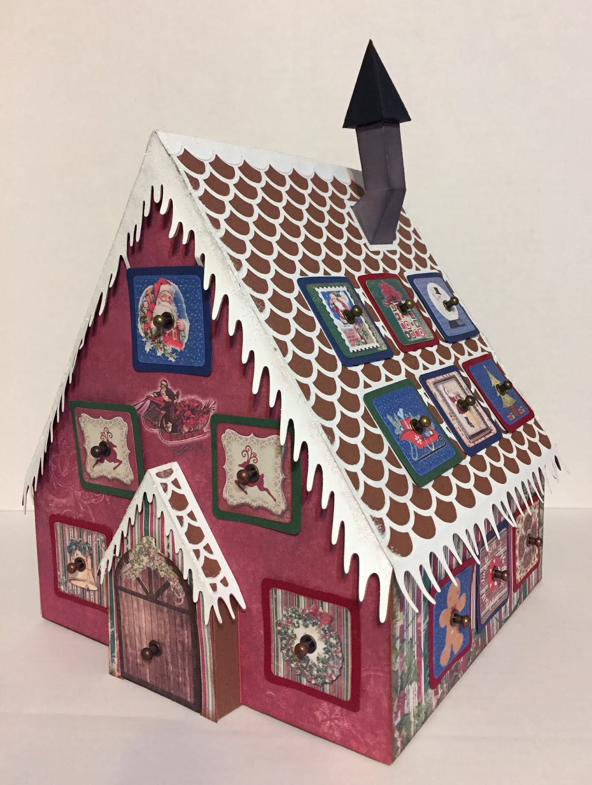 Deb #39 s Crafty Side: Gingerbread House Advent Calendar Deb #39 s Crafty Side: Gingerbread House Advent Calendar