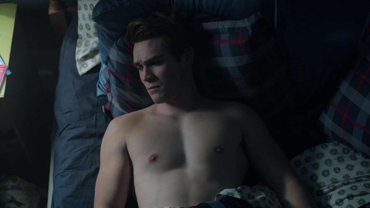 KJ Apa shirtless in Riverdale 1-11 "Chapter Eleven: To Riverdale And B...