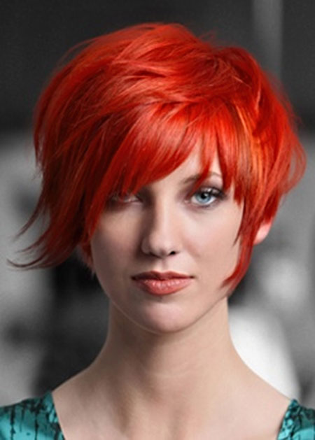 Short Bright Red Hairstyles