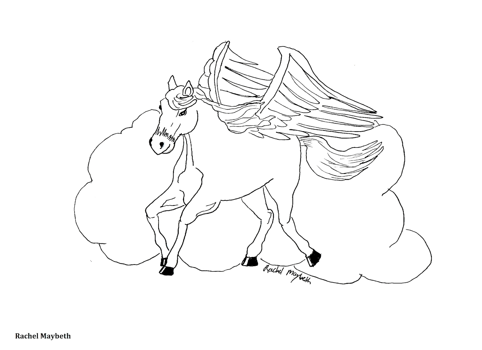 Rachel Maybeth : Free Horse, Unicorn, and Pegasus Coloring ...