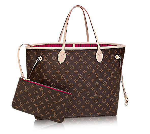 Louis Vuitton Neverfull GM (Largest) Monogram Peony Pink Tote Bag