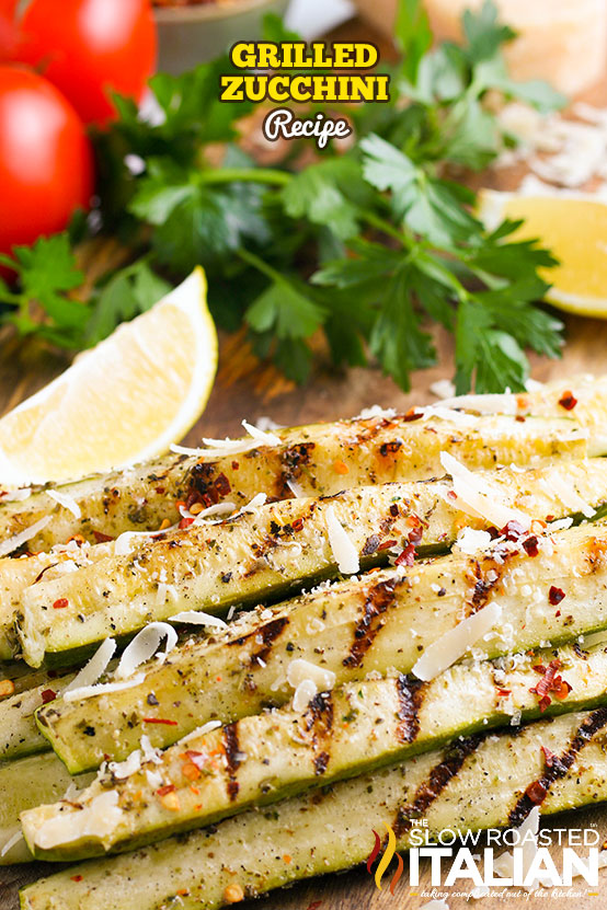 titled: grilled zucchini parmesan