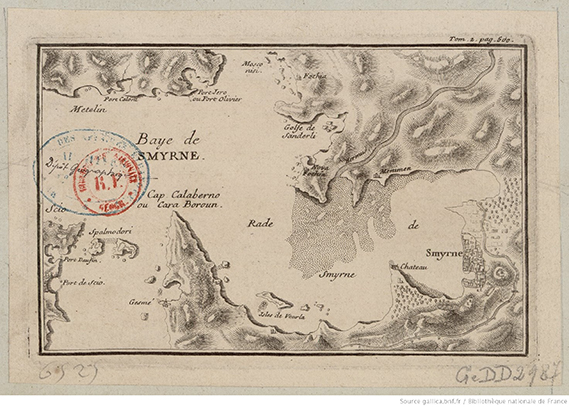 Archive Of Research On Smyrna And Ottoman Empire Izmir Korfezi Haritasi Baye De Smyrne Tournefort Joseph Pitton Yil 1717