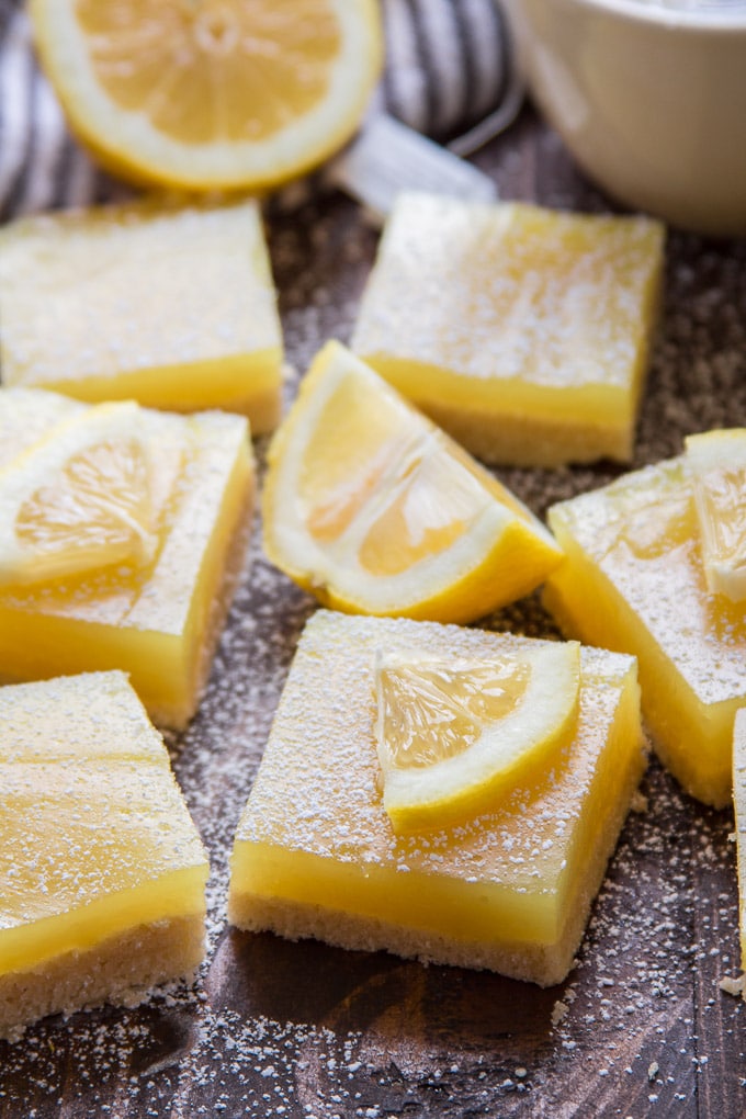 Vegan Lemon Bars #dessert #cake