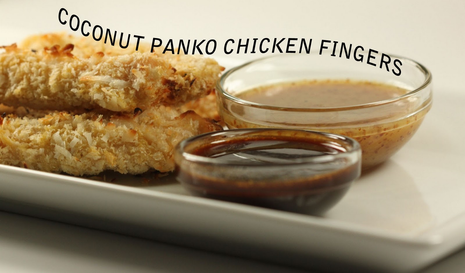Baking is my Zen Coconut Panko Chicken Fingers with Honey Mustard