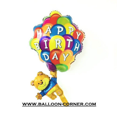 Balon Foil HAPPY BIRTHDAY Bear
