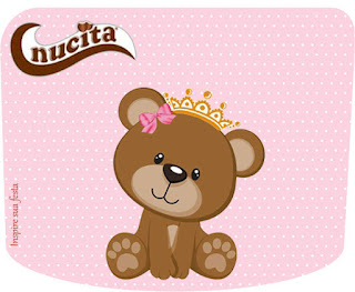 Princes Bear Free Printable Candy Bar Nucita Labels.