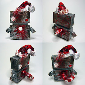 Christmas Jellybot Resin Figures by The Jelly Empire - Xmas Zombiebot