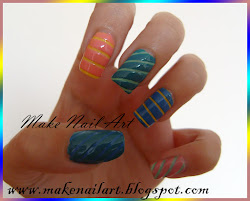 tape nail simple yellow polish peach