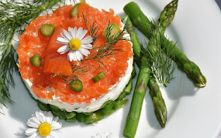 Comida saludable, esparragos
