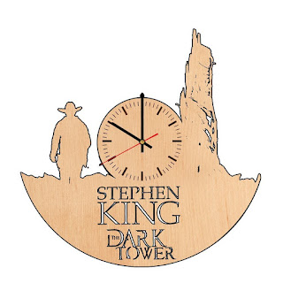 Stephen King, Dark Tower, Natural Wood Wall Clock, Stephen King Home Accessories, Stephen King Store