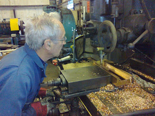 Dave milling a crosshead slipper for Horden