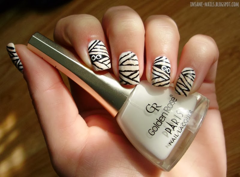 Halloween Nail Art Challenge 2013 Mummy Insane Nails