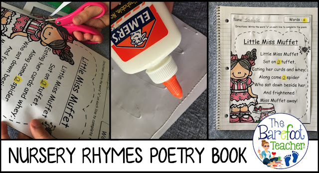 This FREE Nursery Rhymes poetry book printable will fit right in with the other activities and songs you are singing with your Preschool and Kindergarten students. Plus, it reinforces high frequency words as well!