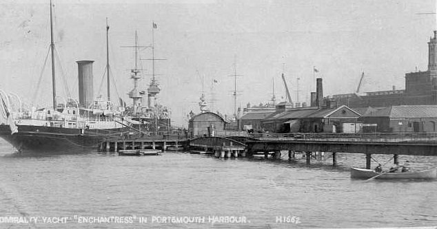 Royal Yacht Victoria and Albert at South Railway Jetty