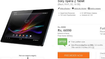 Sony Xperia Z : a complete spec review into the world's thinnest 10 inch tablet