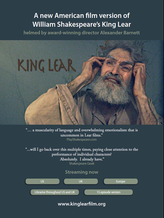 Poster King Lear film Alexander Barnett