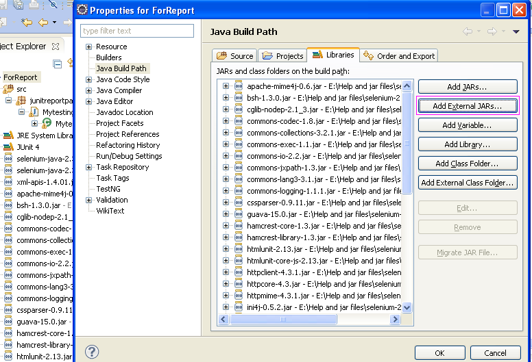 How To Generate And Insert Log In Selenium driver Using log4j Jar