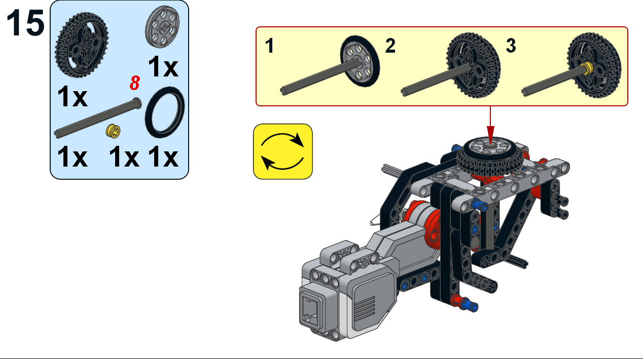 Шагающий робот из лего ev3 схема сборки