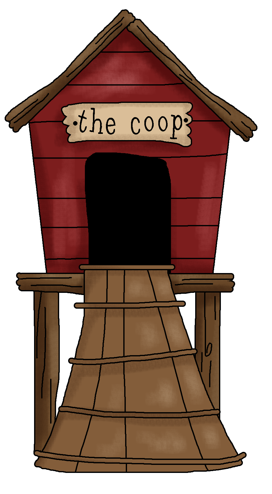 chicken house clipart - photo #3