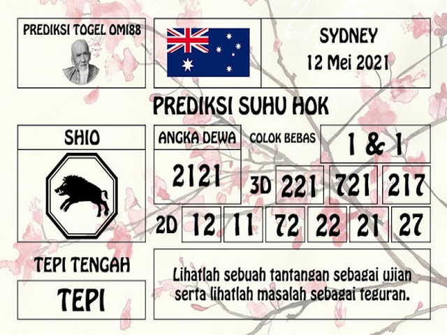 PREDIKSI SYDNEY COJEEL