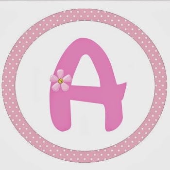 Pretty Ballerina Free Printable Toppers with Alphabet and Nummbers.
