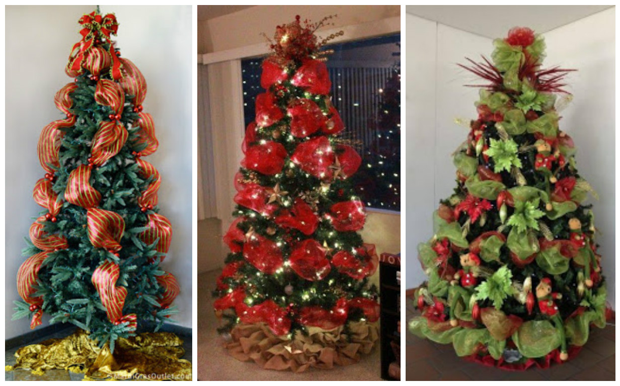 Cómo decorar un hermoso árbol de navidad con mallas ~ lodijoella