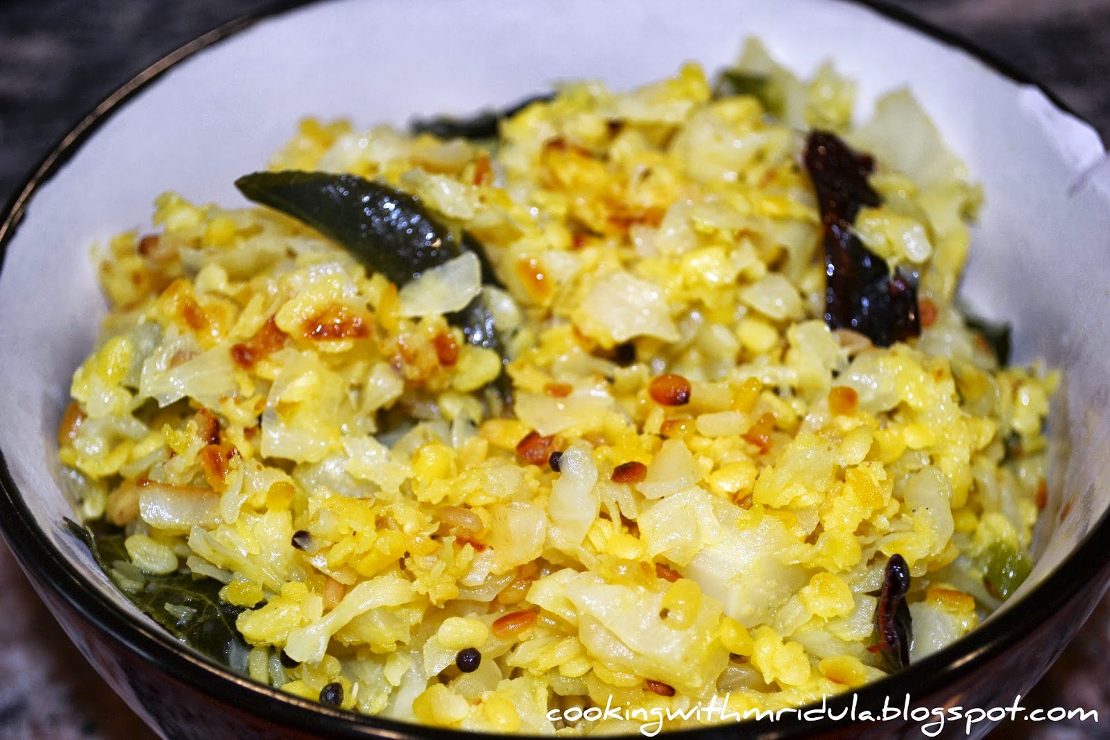 Every Day Cooking simplified... Cabbage Green Gram Fry Cabbage