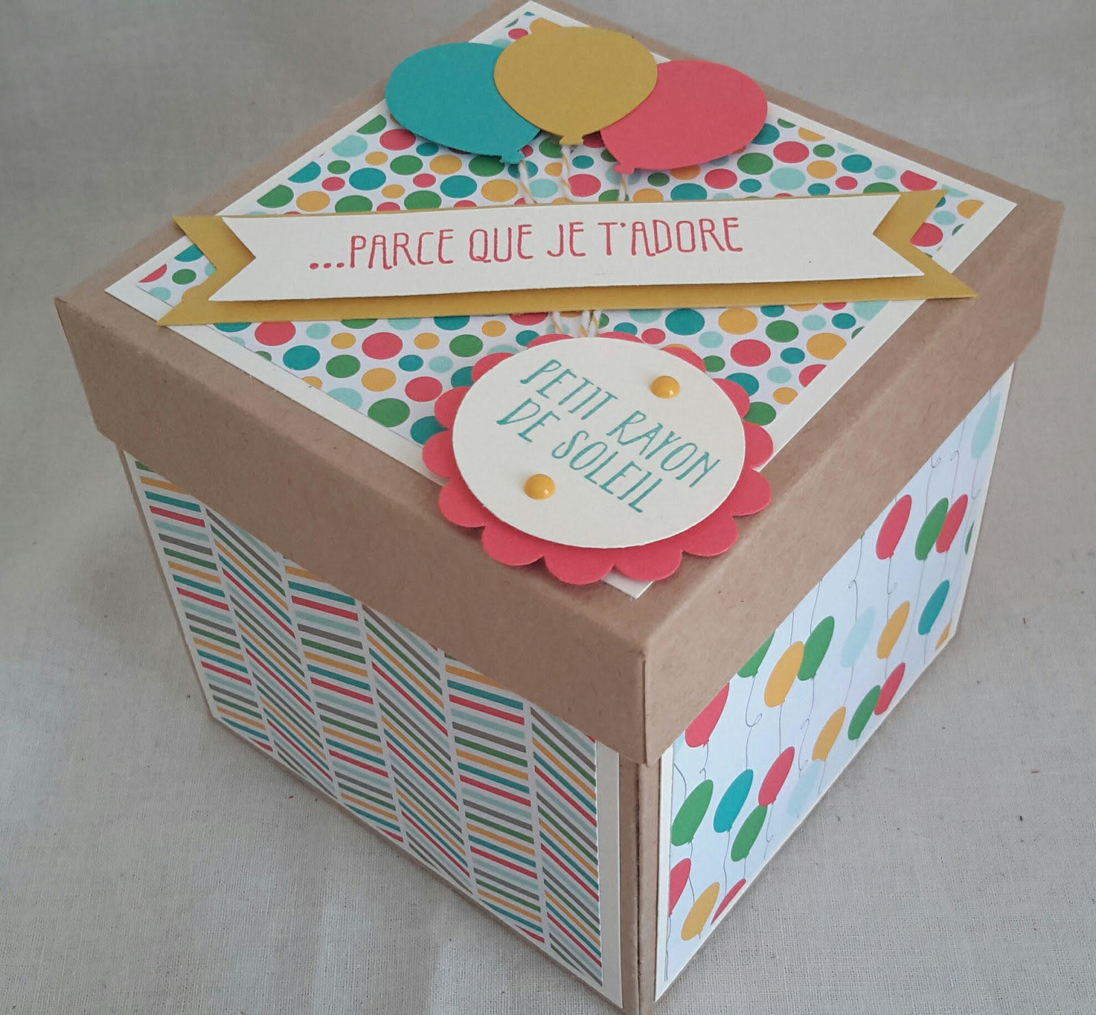 Ideacreations Boite à explosition... pour un anniversaire