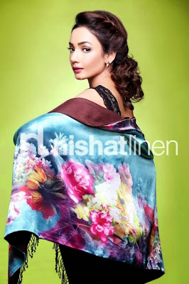 nishat winter shawls
