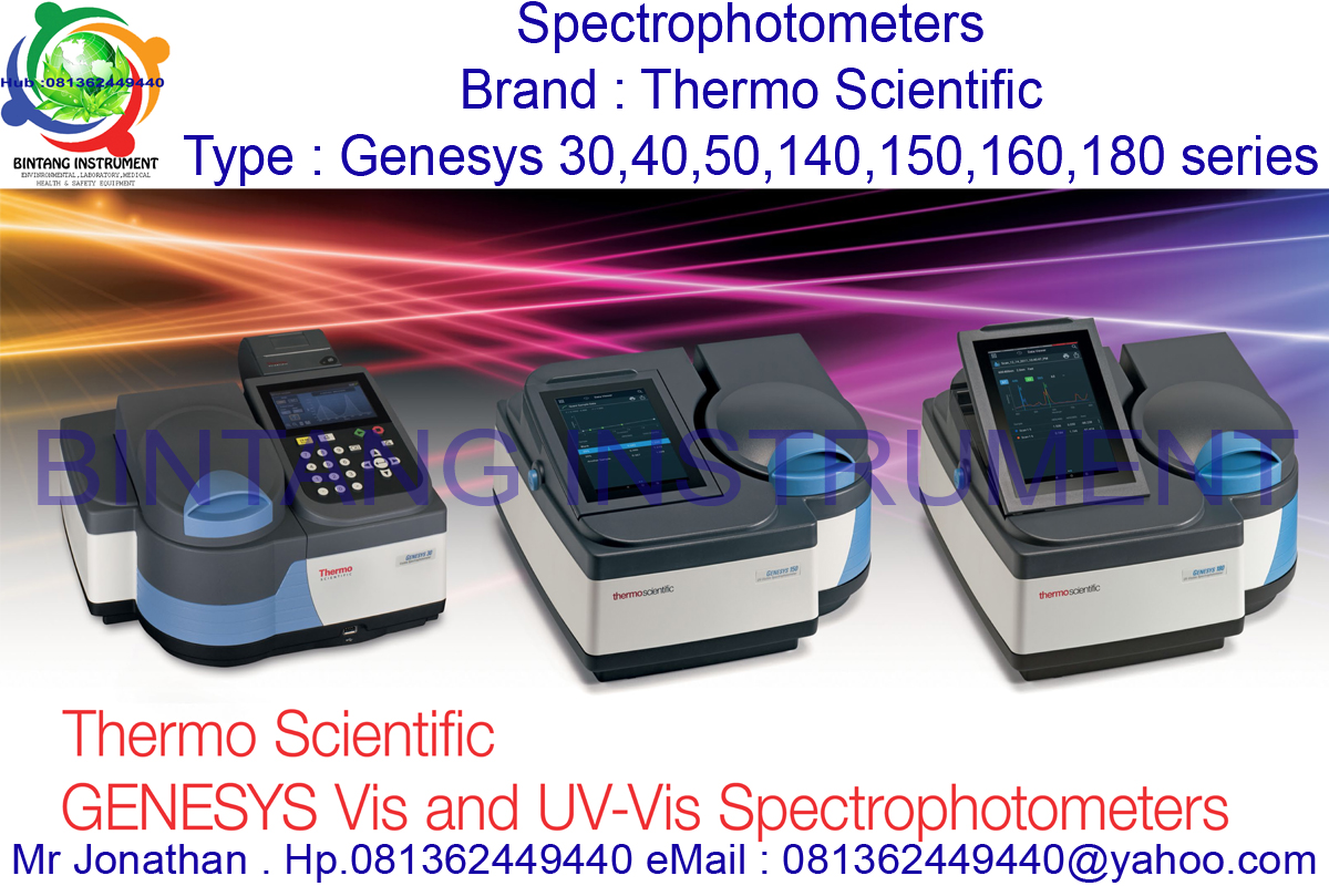 BINTANG INSTRUMENT 081362449440 Jual Spectrophotometers Genesys 30,40