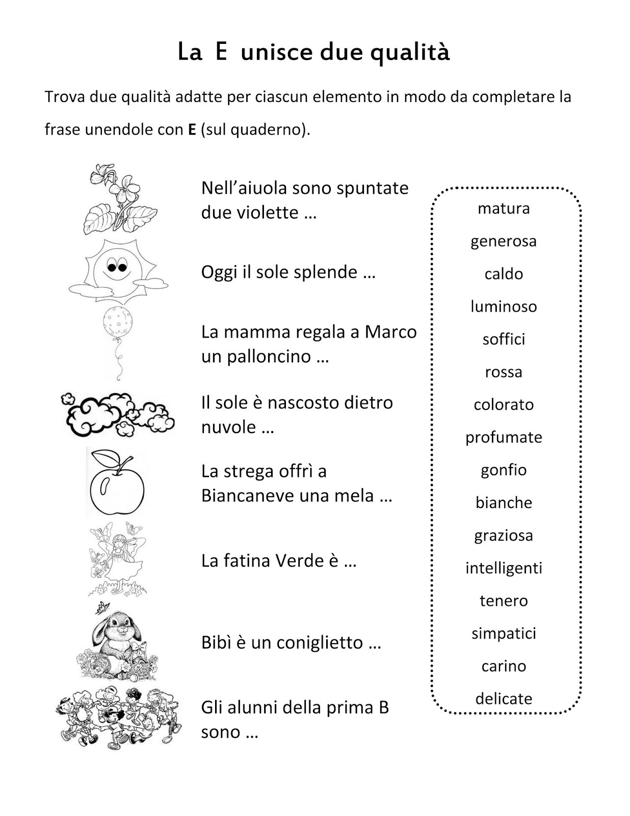 Scuola di pensiero Schede didattiche e congiunzione, è verbo. jpg (1236x1600)