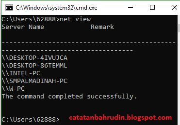 Catatan Bahrudin Cara Mengetahui Ip Komputer Yang Terkoneksi Wifi Lan Dengan Cmd