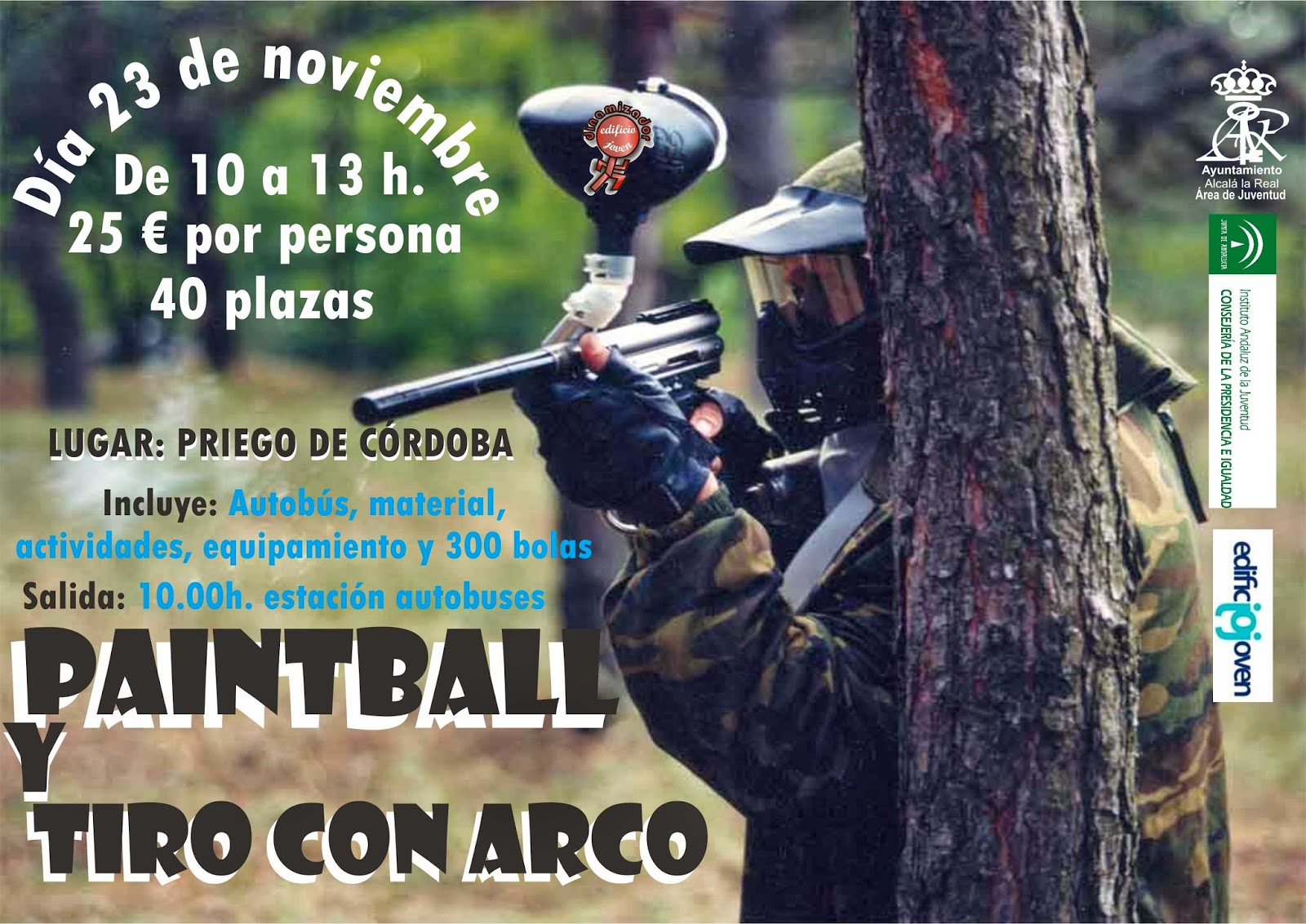 ÁREA DE JUVENTUD ALCALÁ LA REAL PAINTBALL y TIRO CON ARCO