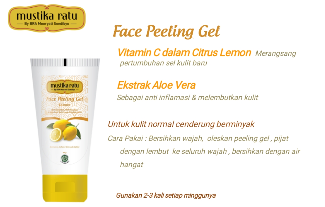 Review Mustika Ratu Face Peeling Gel & Peel Off Mask Lemon