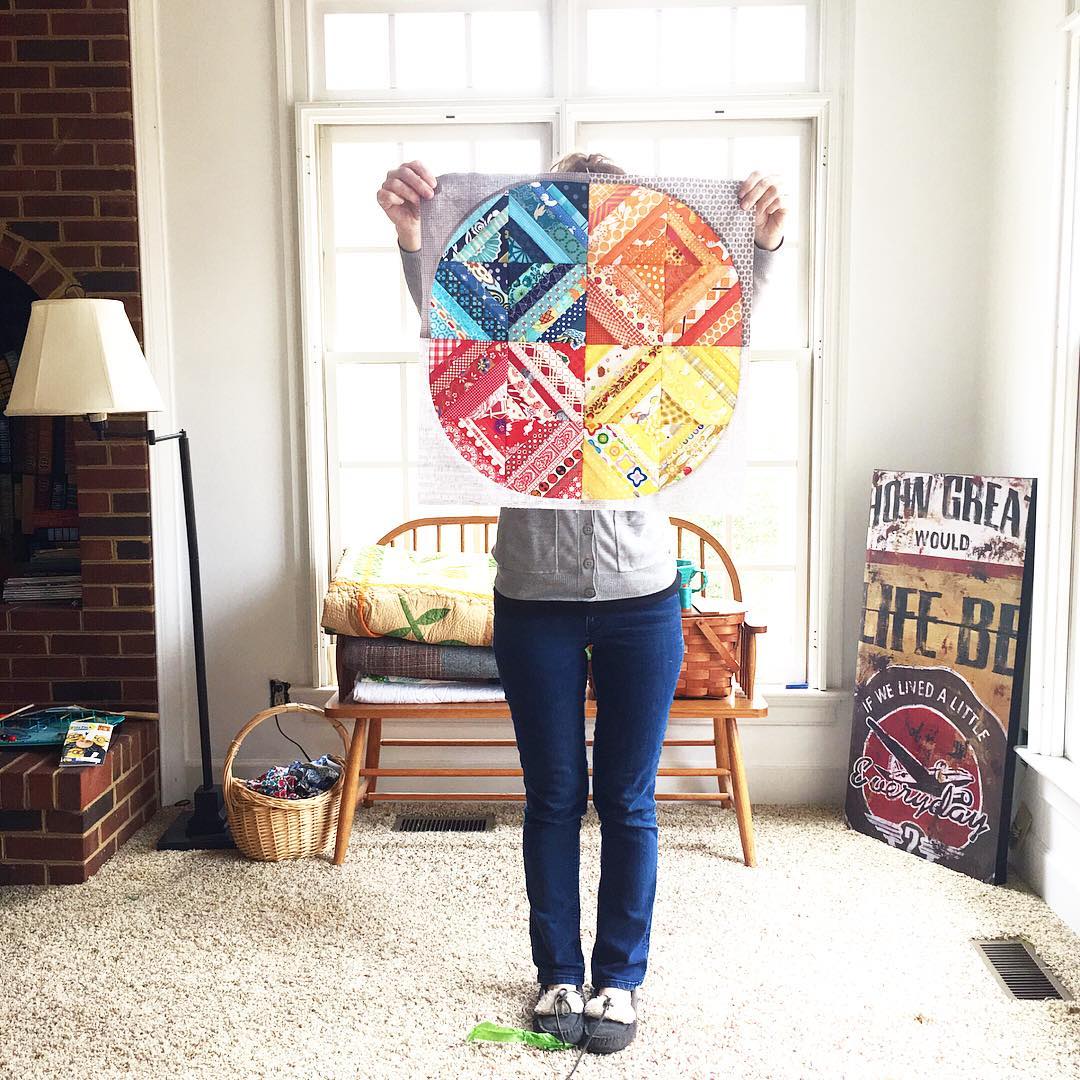 WIP Wednesday { How to Make a String Quilt Block video} GoGo Kim