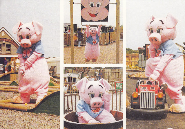 Pippa Pig at Once Upon a Time Children's Theme Park, Woolacombe, N. Devon. Postally unused postcard published by Dowland Press Ltd,. Frome, Somerset. No date