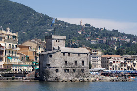 A quaint 16th century castle guards Rapallo's harbour