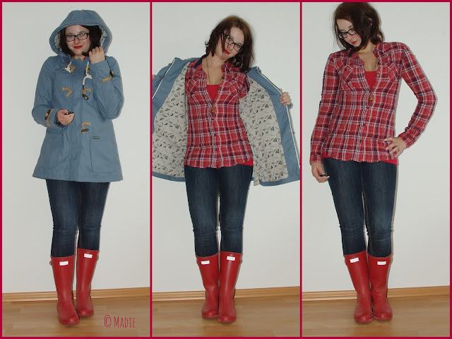 [Fashion] Little Rain Girl - Regenjacke & Gummistiefel // Rain Coat & Hunter Boots